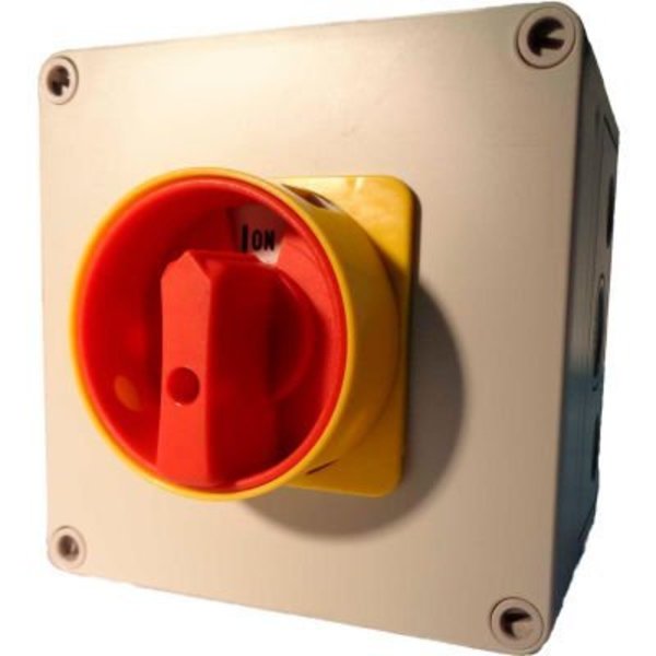 Springer Controls Co Springer Controls / MERZ ML1-040-AR3E, 40A, 3-Pole, Enclosed Disconnect Switch, Red/Yellow ML1-040-AR3E